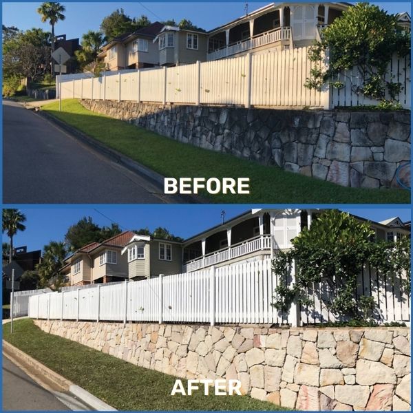external house cleaning Canberra before and after